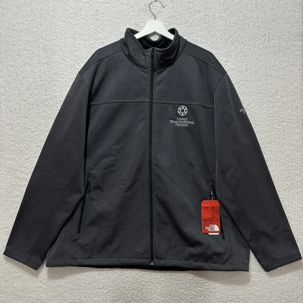 The North Face Ridgewall Windwall Full Zip Jacket Embroidered Logo Company 3XL